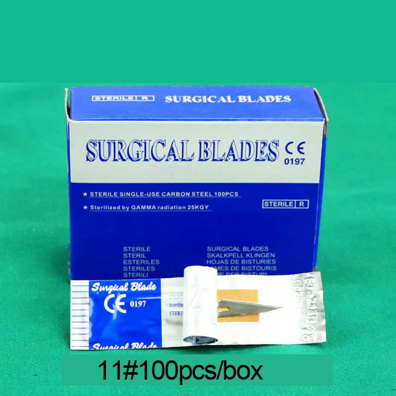 100Pcs/box Dental Surgical Scalpel Sterilized Blades Scalpel Blades For Dental m - $81.74