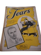 Vintage Sheet Music c 1930 Tears Piano voice Ukulele Banjo Mickey Alpert - $96.41 MXN