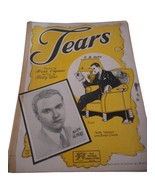 Vintage Sheet Music c 1930 Tears Piano voice Ukulele Banjo Mickey Alpert - $5.20