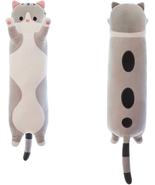 Lovely Plush Cat Doll Cute Cartoon Soft Stuffed Kitten Pillow Long Throw... - $345.12 MXN