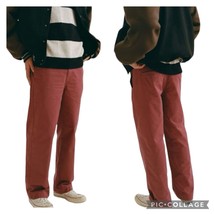 Urban Outfitters Men’s Chino Skate Fit Brick Red Relaxed Fit Pants Size 34x32 - £26.13 GBP