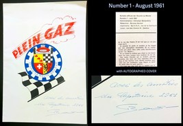 Vintage, PLEIN GAZ #1, Aug 1961, Autographed, Ecurie La Meute, Geneva Ra... - £71.86 GBP