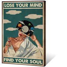Quark Vintage Lose Your Mind Find Your Soul Poster Mental Health Canvas Wall Art - £20.39 GBP