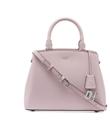 DKNY Paige Leather Medium Satchel, in Light - Lavender/Silver - £127.42 GBP