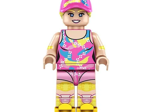 PAPBRIKS Barbie In Roller Skating Outfit Barbie Movie Custom Minifigure! - £5.10 GBP