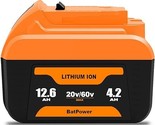 12.6Ah 20V/60V Lithium Battery Replacement For Dewalt 20V 60V Battery Dc... - £203.06 GBP