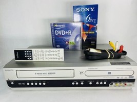 Magnavox MWR20V6 VCR/DVD Recorder Combo with OEM Remote, Tape,  DVD+R & Cables - $149.99