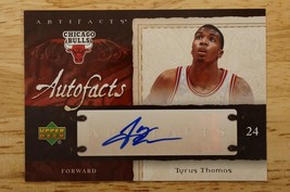 2007-08 Upper Deck Artifacts Autofacts Auto Tyrus Thomas AF-TT Chicago Bulls - £7.64 GBP