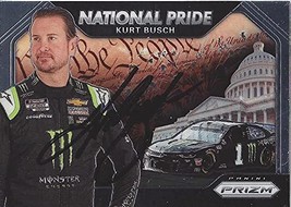 Autographed Kurt Busch 2020 Panini Prizm National Pride (#1 Monster Team) Chip G - $34.16