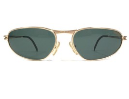 Vintage Carrera Sunglasses CA4853 40E Matte Gold Round Frames with Green Lenses - £73.35 GBP