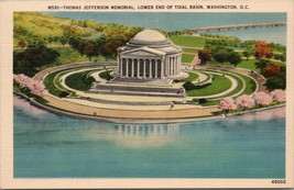 Thomas Jefferson Memorial Lower End of Tidal Basin Washington DC Postcard PC530 - £3.97 GBP