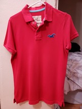 Hollister Men’s Red Polo Small - £23.90 GBP