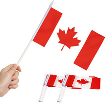 Anley 12Pcs Canada Mini Flag Hand Held Small Stick Flags &amp; More Countries - £6.42 GBP