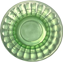 Green Depression Glass Plate, 5.5&quot;, Block Optic, depression style, tea cup sauce - £7.84 GBP