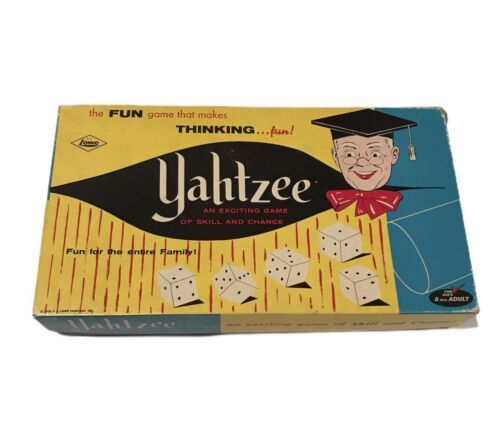 Primary image for Vintage Yahtzee Model No. 950 by E.S. Lowe Company 1956 Board Game