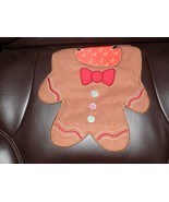 Baby Bib Boy Gingerbread Christmas Embroidered Frenchie Mini Couture San... - $14.25