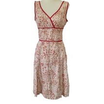 Speechless Red and Cream Paisley Bodice Dress Size 0 Knee Length XS - £17.18 GBP