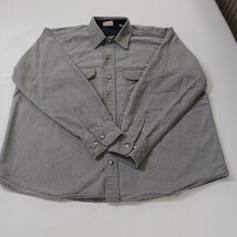 Field & Stream Heavy Cotton Button Down Shirt Men's Gray Outdoor Work Chest 50" image 15