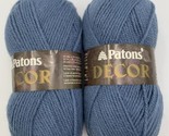 2 Skeins Patons Yarn Country Blue 75% Acrylic 25% Wool (3.5 oz, 210y, 10... - $14.20