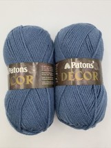 2 Skeins Patons Yarn Country Blue 75% Acrylic 25% Wool (3.5 oz, 210y, 100g X 2) - £11.16 GBP