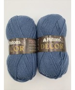 2 Skeins Patons Yarn Country Blue 75% Acrylic 25% Wool (3.5 oz, 210y, 10... - £11.10 GBP