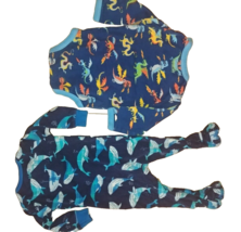 Hatley cotton one piece lot of 2 one with legs, footie dragons other with whales - £9.99 GBP