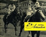 Hotell Arkaden Menus Malmo Sweden 1958 Jagersro Horse Racing Track Cover  - $34.63