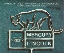 ORIGINAL Vintage 1977 Lincoln Mercury Sales Brochure Book - $29.69