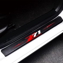 4pcs/Set for Z71 Chevy Silverado Colorado Door Entry Guard Carbon Fiber ... - £22.71 GBP