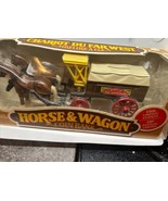 Home Hardware Die-Cast MIB Ertl Horse &amp; Wagon Coin Bank 1991 - £19.30 GBP