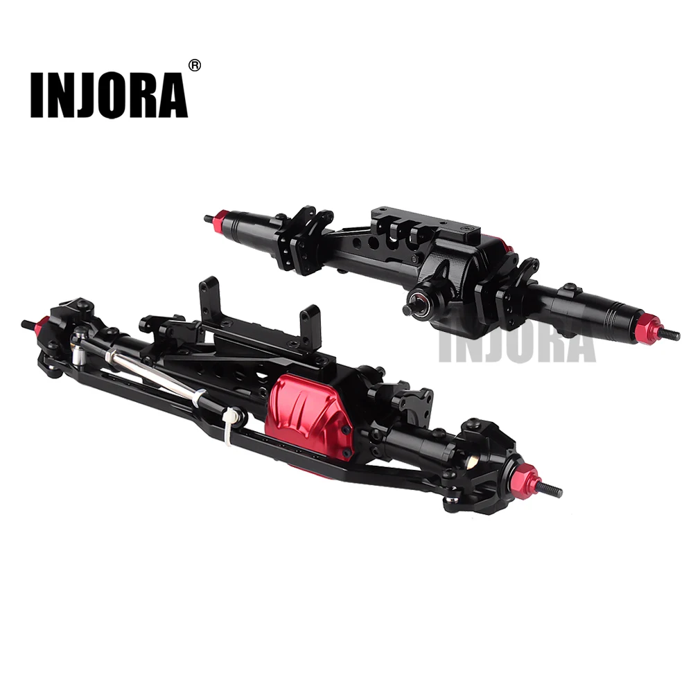INJORA Complete Metal RC Car Front+Rear Axle for 1:10 Rock Crawler Axial WRAITH  - £112.61 GBP