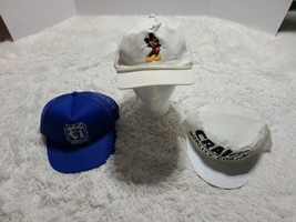 Lot Mickey Mouse Statue Liberty Craigie PainterSnapback Hat Cap Cord Tru... - €6,62 EUR