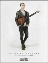 All That Remains Jason Richardson Ernie Ball Music Man Majesty guitar ad print - $4.23