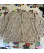 Patagonia Shirt Mens XXL Beige Tan Plaid Island Hopper Vented Fishing - $549.33 MXN