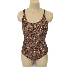Hurley Women&#39;s size Small One-Piece Swim Bathing Suit Brown Black Animal Print - £21.54 GBP