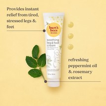Burt&#39;s Bees Mama Soothing Leg &amp; Foot Cream, Peppermint &amp; Coconut Oils 3.... - $9.99
