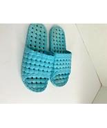 Blue Womens Sz 40 41 7.5 Slip On Slide Sandal Shoes H5 808Ww  - £8.60 GBP