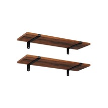 Wall Shelves, Floating Shelves Set Of 2, Rustic Decorative Shelves, Retro Style, - £47.81 GBP