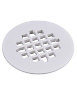 4 1/4&quot; rOund Universal Shower floor drain STRAINER White ABS Plastic OAT... - $35.17