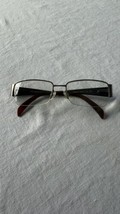 Link Occhiali Eyeglasses Frames Brown Link 570 53-17-135 Half Rim Rectangle - $34.62