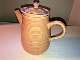 Franciscan Pink Ribbed Pitcher Coffee Server Signed - £19.01 GBP
