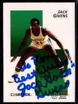 Jack &quot;Goose&quot; Givens Signed Autographed 1992 Courtside Basketball Card - ... - £4.74 GBP