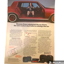 Sony Car Stereo Print Advertisement December 1982 Original 8 x 11 Collec... - £7.74 GBP
