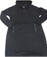 Dakini Women&#39;s Hooded Dress Pullover Black Long Sleeve Zip Pockets Sz 8 ... - $19.95