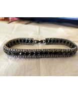 5 Carati Taglio Rotondo Diamanti Finti Uomo Tennis Bracciale 925 Argento... - $253.72 CAD