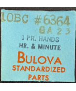 NOS Genuine Bulova 10BC Gold Alpha GA 23 Hour &amp; Minute Watch Hands #63-64 - $345.45 MXN