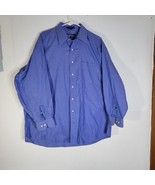 Mens Tommy Hilfiger Long Sleeve Button Front 100% Cotton Shirt Size 17 3... - £18.93 GBP
