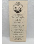 Ottawa Illinois 1994 The 3rd Annual Lincoln-Douglas Debate Celebration F... - $33.94 CAD