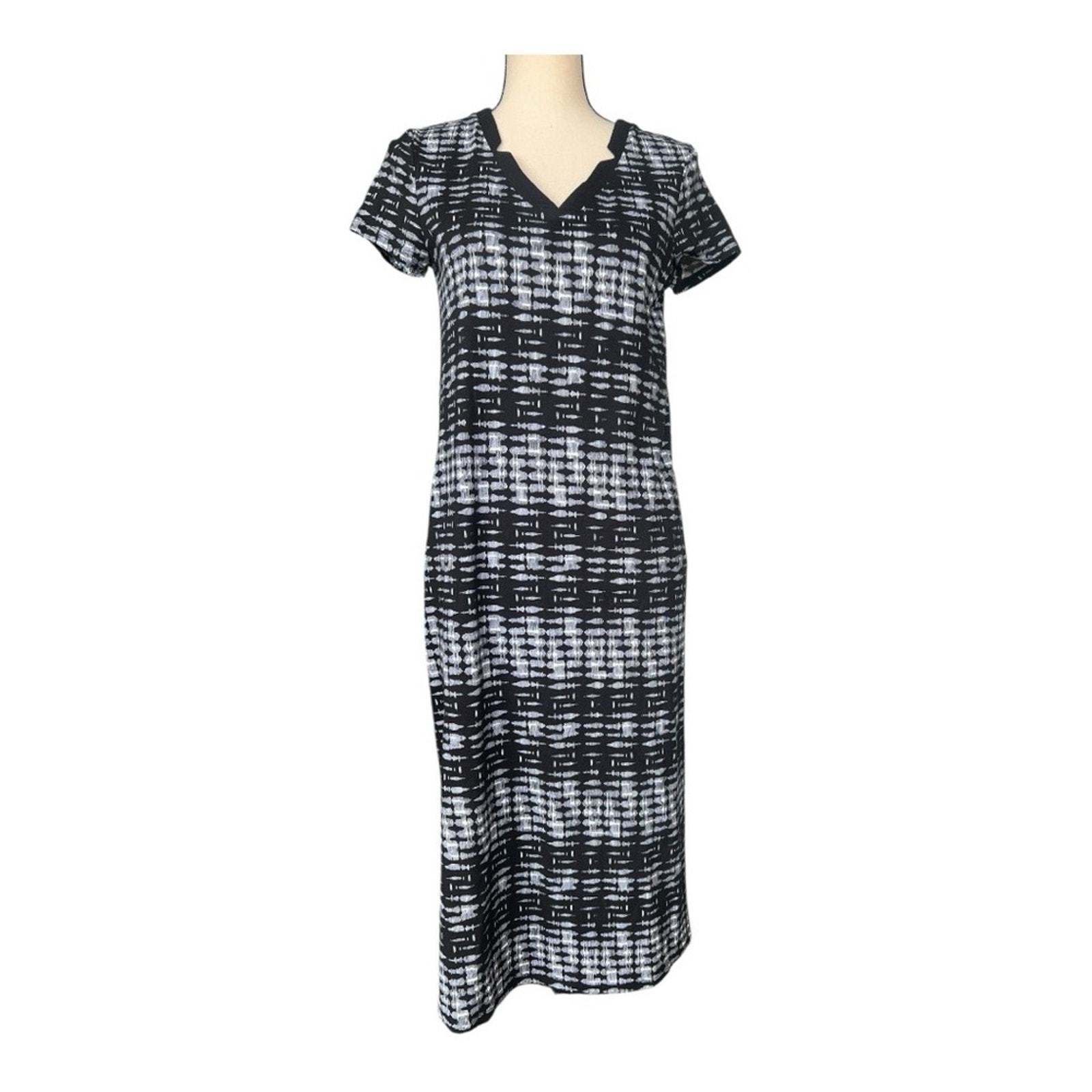 Carole Hochman Black and White Maxi Dress Size XSP - £14.89 GBP