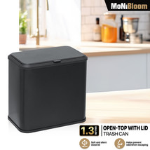 1.3 Gallon Hanging Kitchen Anti-Oil Trash Can Bathroom Garbage Bin Dustbin W/Lid - £43.95 GBP